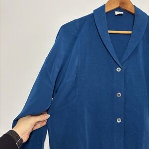 Poetry Deep Blue Button-Front Tunic